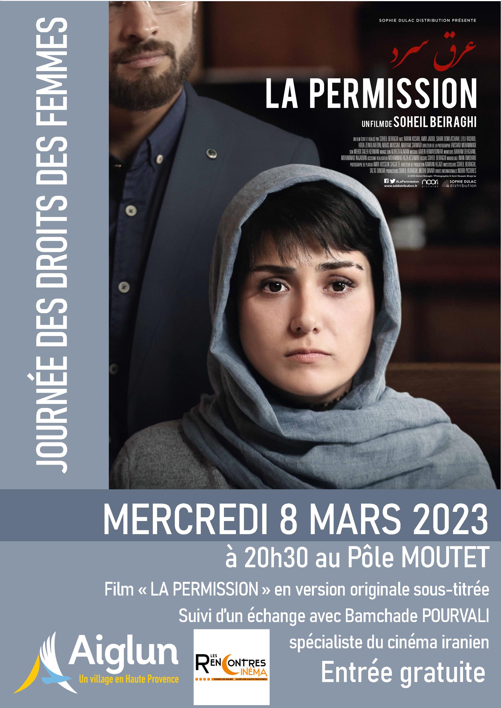 Projection Du Film La Permission Le Mercredi 8 Mars 2023 à 20h30 Pôle Moutet à Aiglun