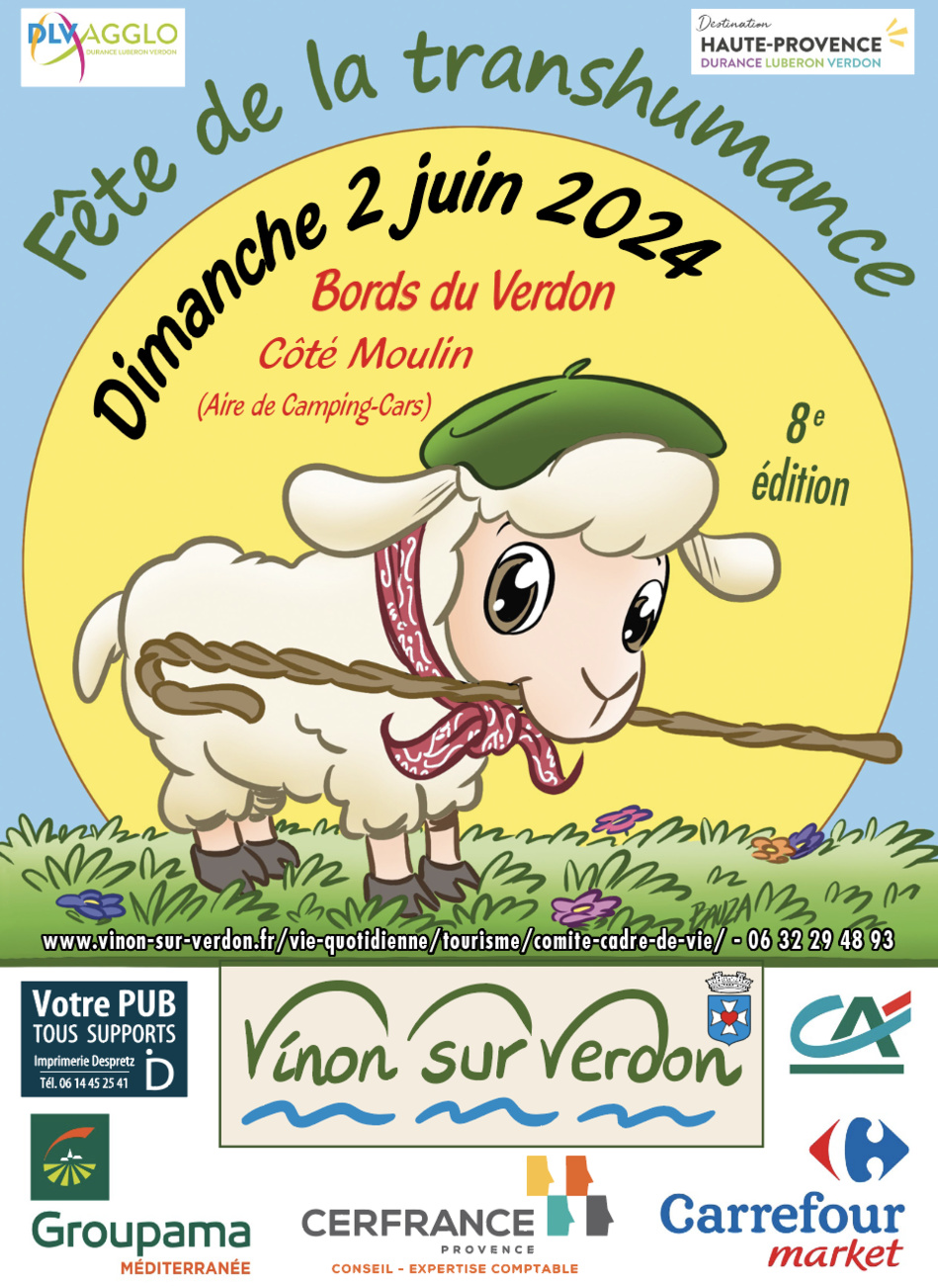 LA TRANSHUMANCE EN FÊTE À VINON SUR VERDON LE 2 JUIN 2024