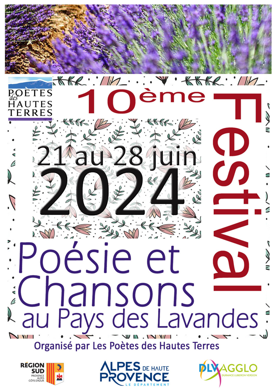 Festival poésie et chansons, au pays des lavandes, 10e édition du 21 au 28 juin 2024