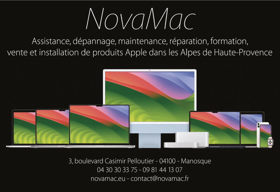 NovaMac spécialiste APPLE à Manosque...