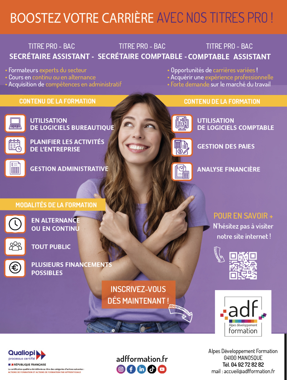 L’apprentissage, chez ADF : La Clé de Votre Succès Professionnel ! accompagnement,  suivi, bienveillance...