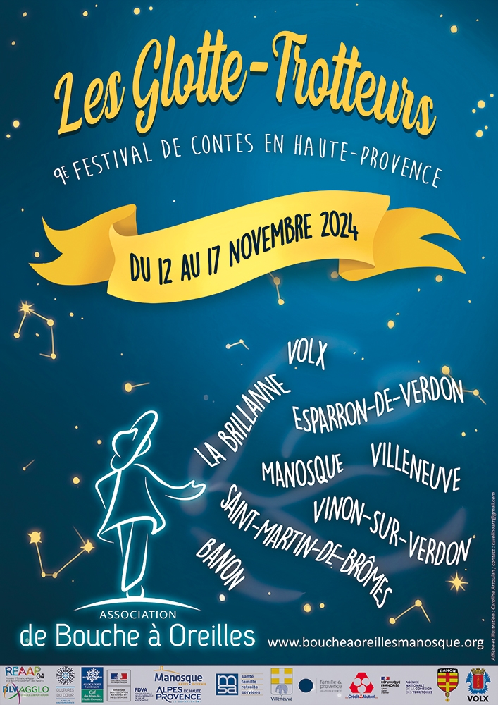 LE CONTE EST A L’HONNEUR DU  12 AU 17 NOVEMBRE A L’OCCASION DU FESTIVAL «GLOTTE-TROTTEURS»