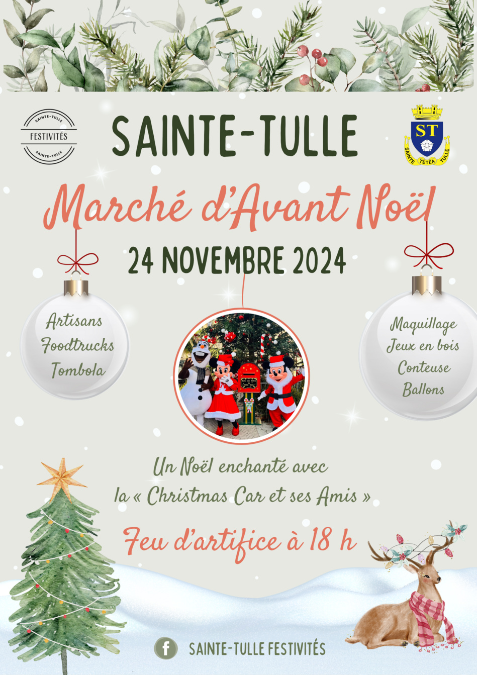 Marché d’avant noël le dimanche 24 novembre à Sainte-Tulle