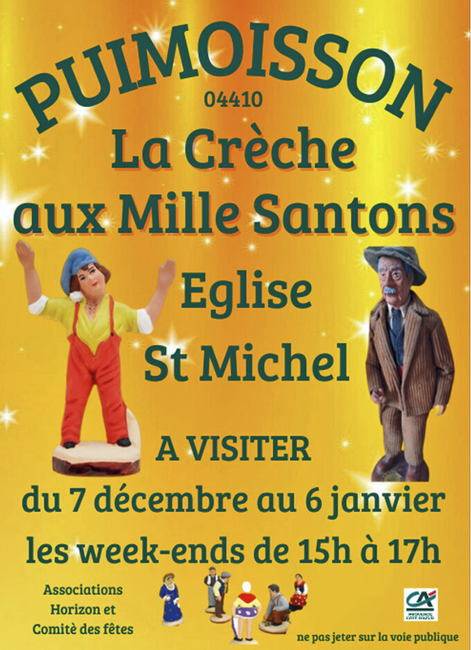 LA FÉÉRIE S’INSTALLE À PUIMOISSON LE SAMEDI 7 DÉCEMBRE À L’OCCASION DU MARCHÉ DE NOËL !