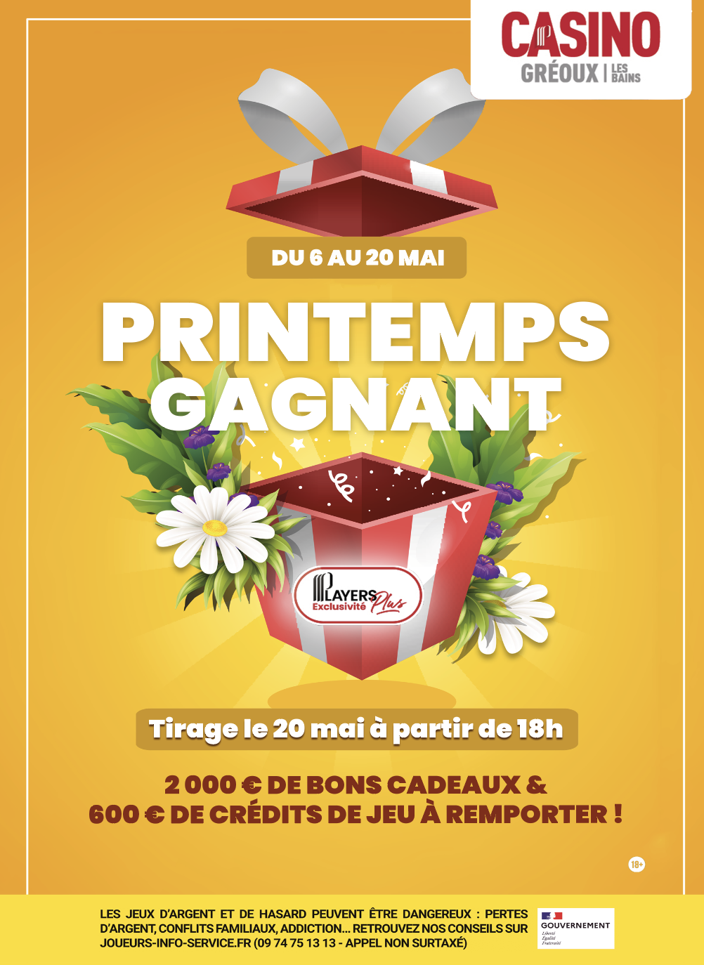 Le printemps s'invite au Casino Partouche  de Gréoux-Les-Bains