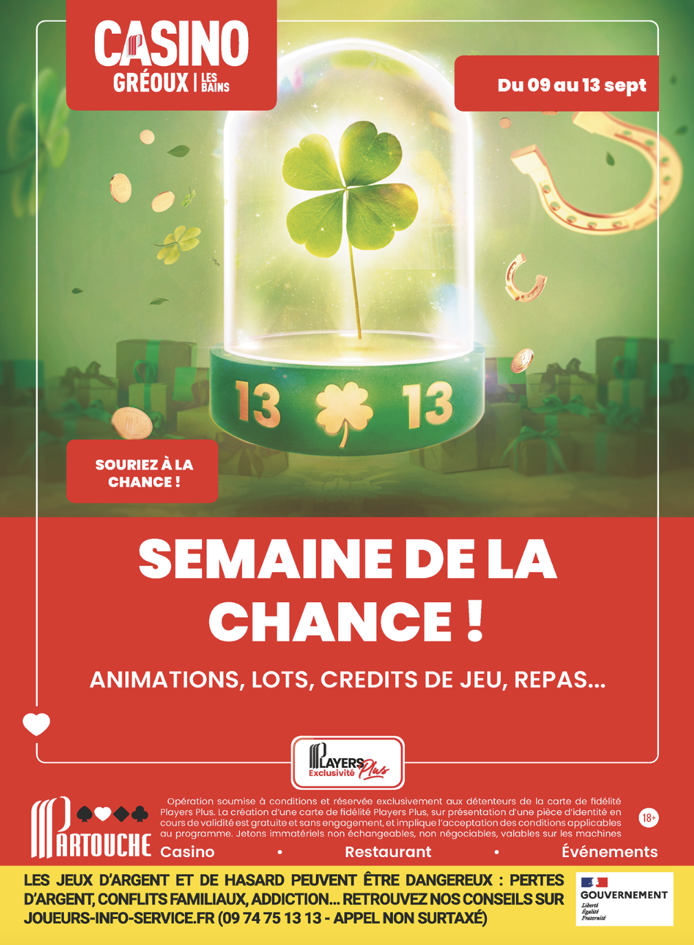 Semaine de la Chance au Casino de Gréoux-Les-Bains : À Vous de Jouer !