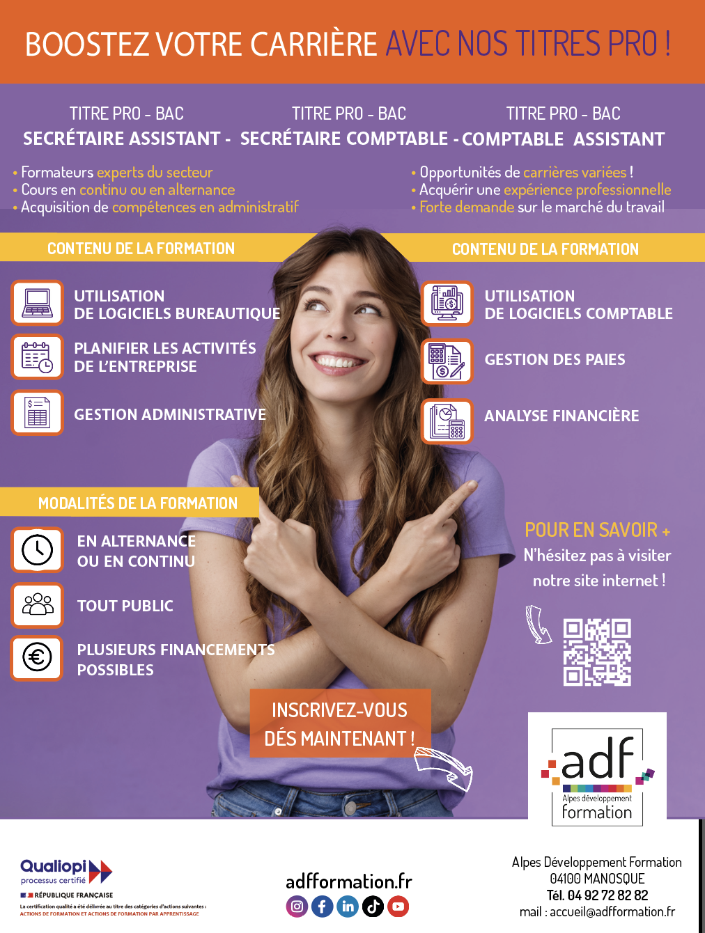 L’apprentissage, chez ADF : La Clé de Votre Succès Professionnel ! accompagnement,  suivi, bienveillance...