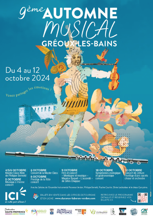 Automne musical, 9è edition du 4 au 12 octobre à Gréoux-Les-Bains