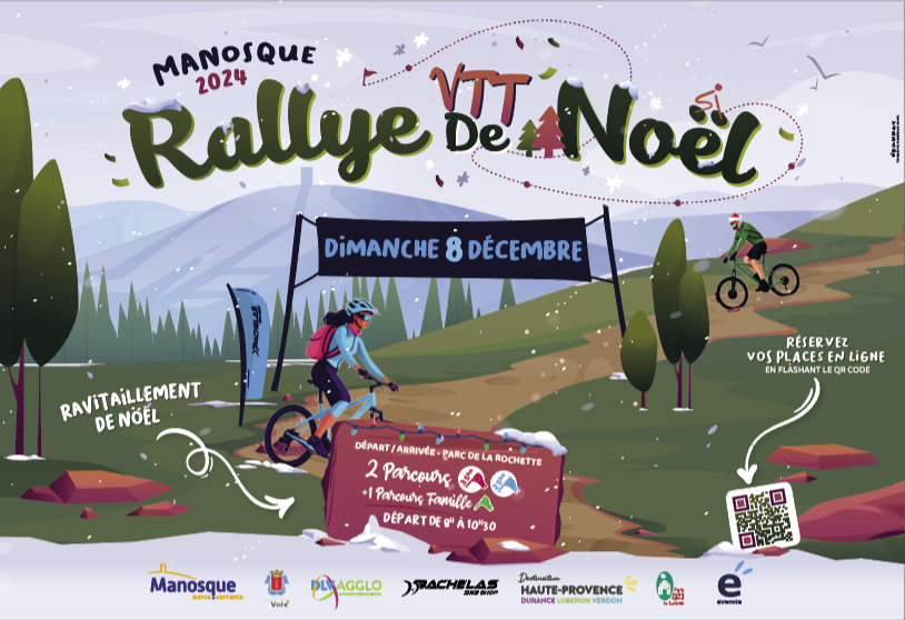 Rallye VTT de Noël : Sport,  Convivialité et Festivités  à Manosque !