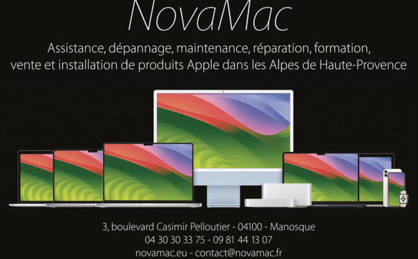 NovaMac spécialiste APPLE à Manosque...